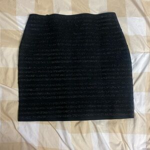 Forever 21 black sparkly pencil skirt